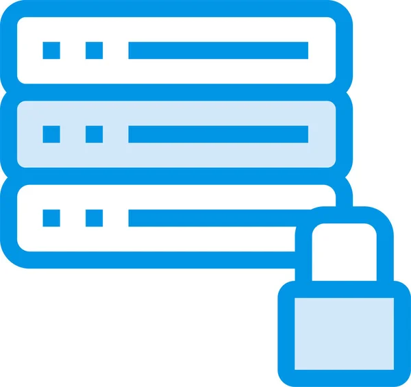 Lock Locked Locker Icon Ausgefüllten Outline Stil — Stockvektor