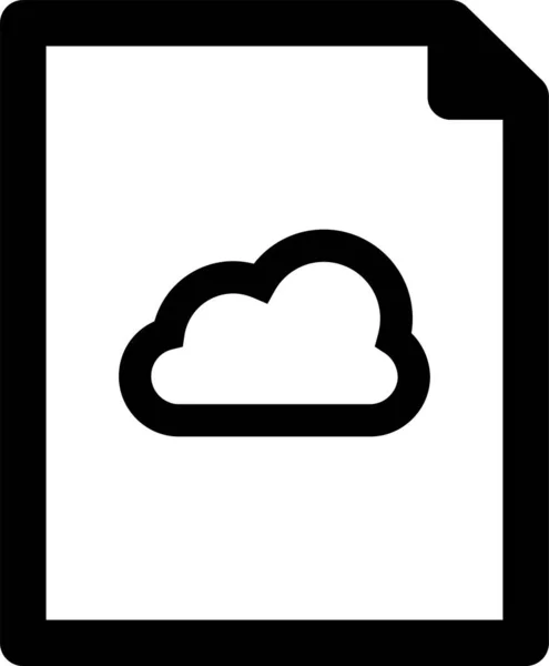 Icono Intercambio Archivos Nube Estilo Sólido — Archivo Imágenes Vectoriales