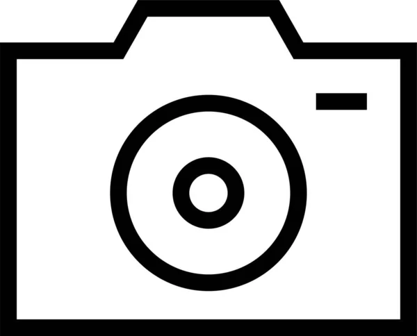 Цифрова Піктограма Камери Dslr Стилі Контур — стоковий вектор