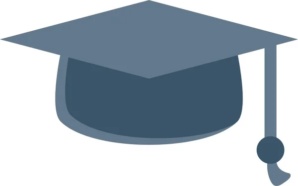 Bacharel Ícone Graduação Educação Estilo Plano —  Vetores de Stock