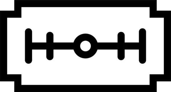 Значок Перукарського Клина Контурному Стилі — стоковий вектор
