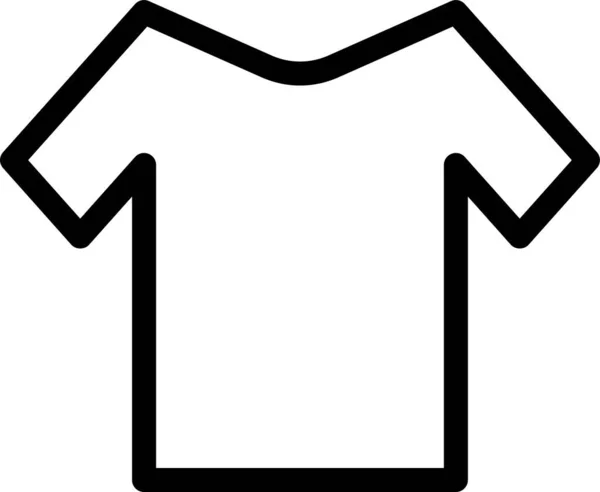 Ícone Camisa Moda Pano Estilo Esboço — Vetor de Stock