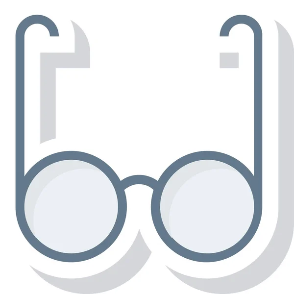 Gafas Moda Tonos Icono Estilo Plano — Vector de stock