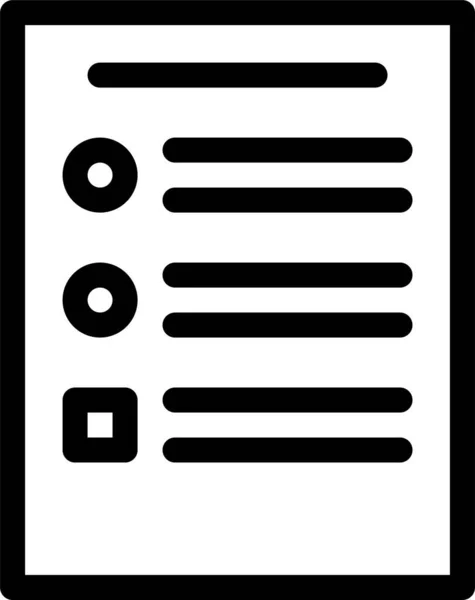 Archiv Dokument Datei Symbol Umrissstil — Stockvektor