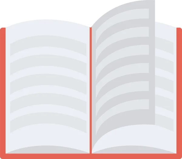 Book Education Icon Flat Style — стоковый вектор
