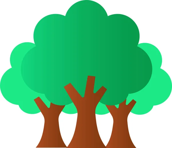 Δέντρο Κηπουρική Εικονίδιο Κήπο — Διανυσματικό Αρχείο