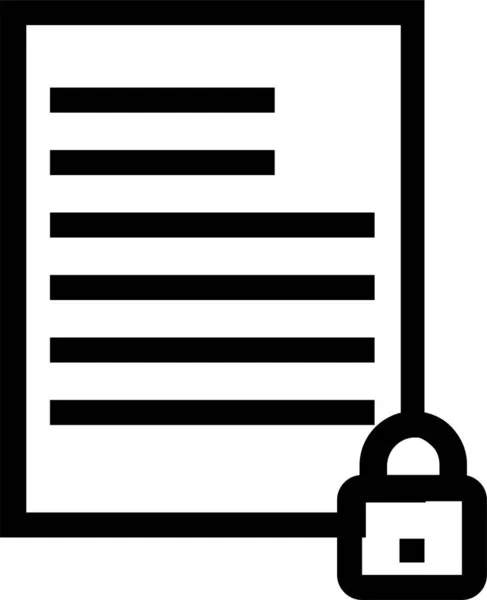 Иконка Файла Документа Данных Стиле Наброска — стоковый вектор