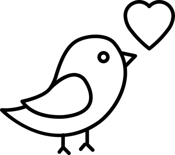 Kuş Hayvan Barış Simgesi — Stok Vektör