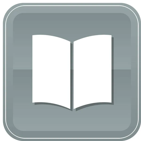 Buch Broschüre Magazin Ikone Badge Stil — Stockvektor
