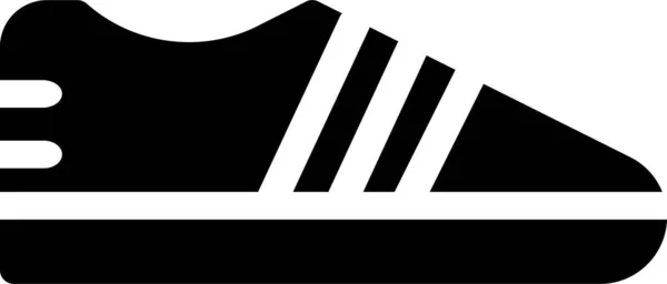 Boot Game Shoe Icon Solid Style — 图库矢量图片