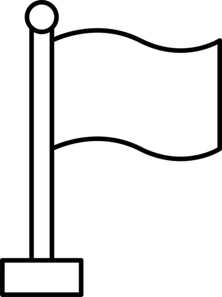 Εικονίδιο Επιτυχίας Στόχου Σημαίας Στην Κατηγορία Διαχείρισης Επιχειρήσεων — Διανυσματικό Αρχείο