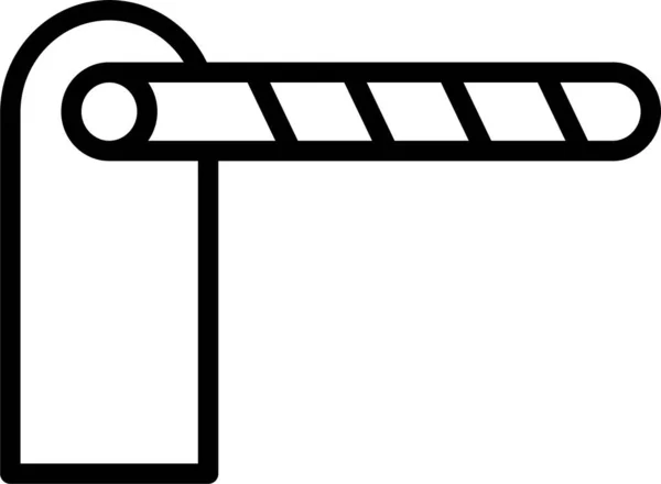 框架结构中的屏障门保护图标 — 图库矢量图片