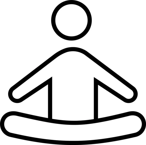 Медитация Йоги — стоковый вектор