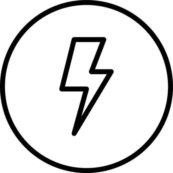 エネルギー照明の電流アイコン — ストックベクタ