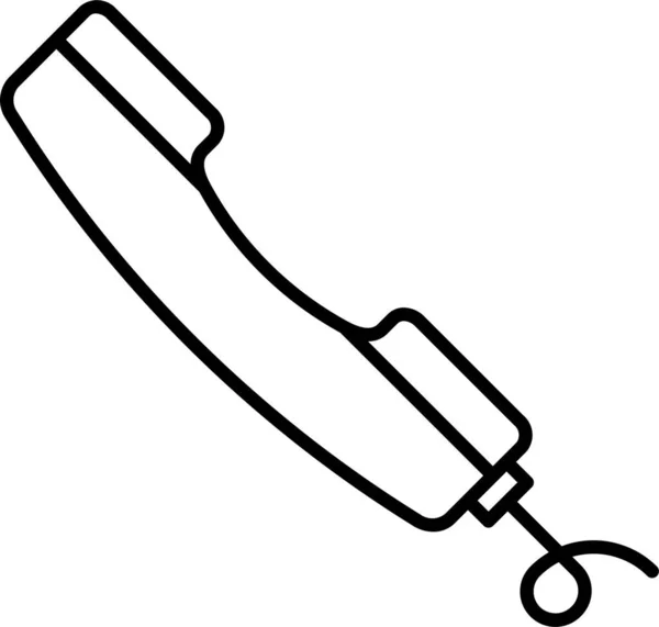 Telefoon Ontvanger Inkomend Pictogram — Stockvector