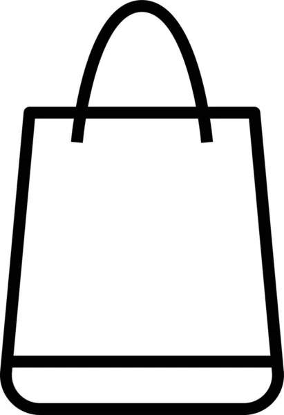 Sac Provisions Icône Shopper — Image vectorielle