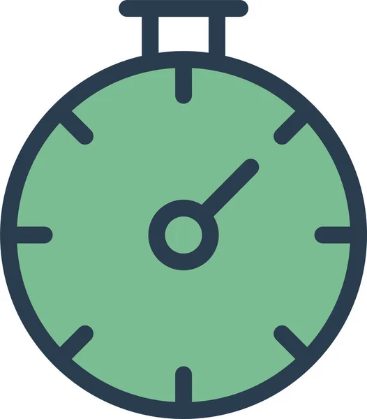 Ρολόι Αντίστροφη Μέτρηση Εικονίδιο Προθεσμία Στυλ Γεμάτο Περίγραμμα — Διανυσματικό Αρχείο