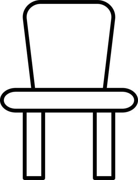 椅子医生家具图标轮廓风格 — 图库矢量图片
