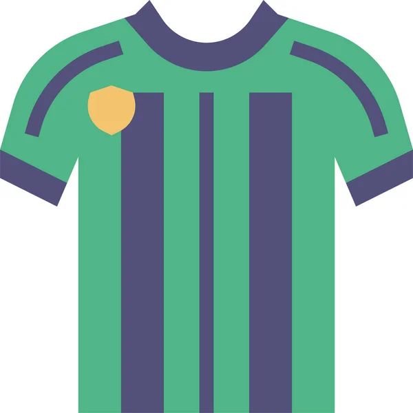 Fútbol Fútbol Camiseta Icono — Vector de stock