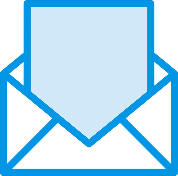 Ícone Carta Envelope Negócios Estilo Esboço Preenchido —  Vetores de Stock
