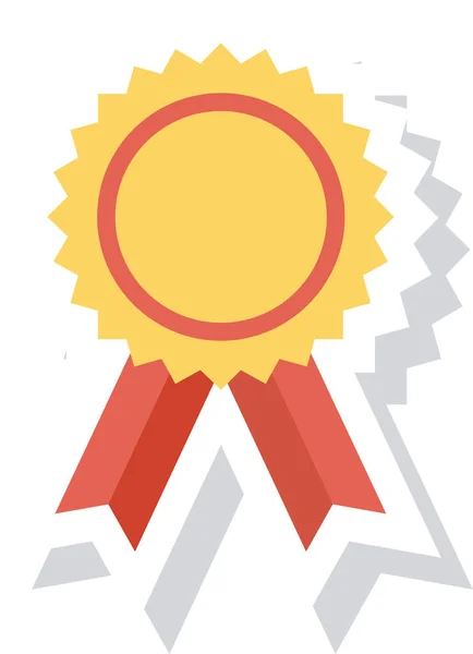 Award Award Badge Badge Icon Flat Style — Stock Vector