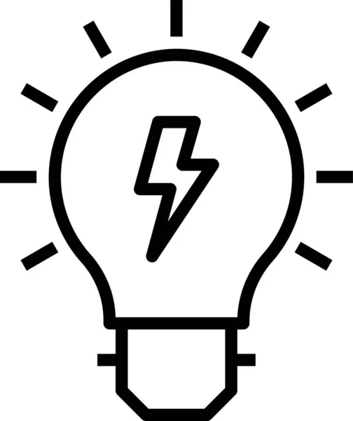 stock vector bulb electricity technology icon