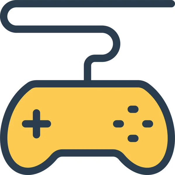 Control Controller Spel Pictogram Gevulde Outline Stijl — Stockvector