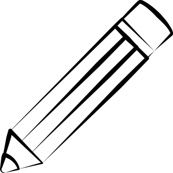Ändern Sie Das Symbol Für Bearbeitungsoptionen Handgezeichneten Stil — Stockvektor