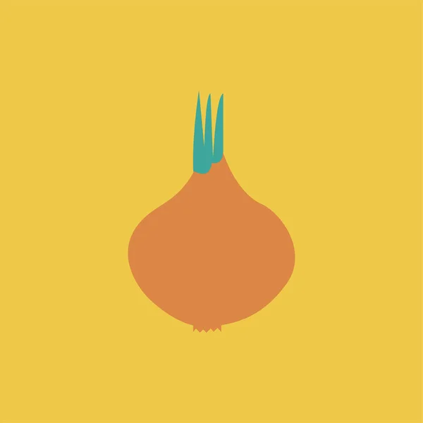 Μαγείρεμα Τροφίμων Σκόρδο Εικονίδιο Επίπεδη Στυλ — Διανυσματικό Αρχείο