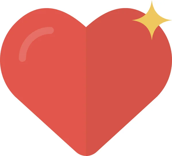 Υγειονομική Περίθαλψη Εικονίδιο Αγάπη Καρδιά Επίπεδο Στυλ — Διανυσματικό Αρχείο