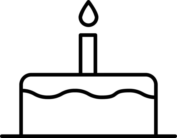 Празднование Дня Рождения Торта — стоковый вектор