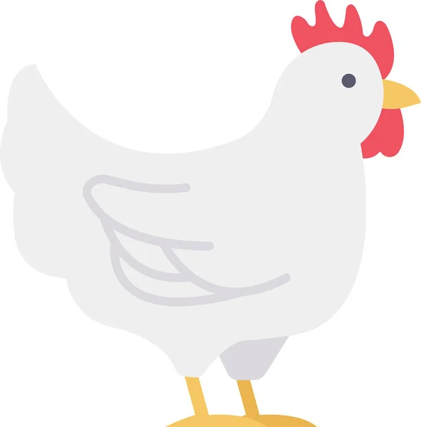 Κοτόπουλο Κοτόπουλο Εικονίδιο — Διανυσματικό Αρχείο