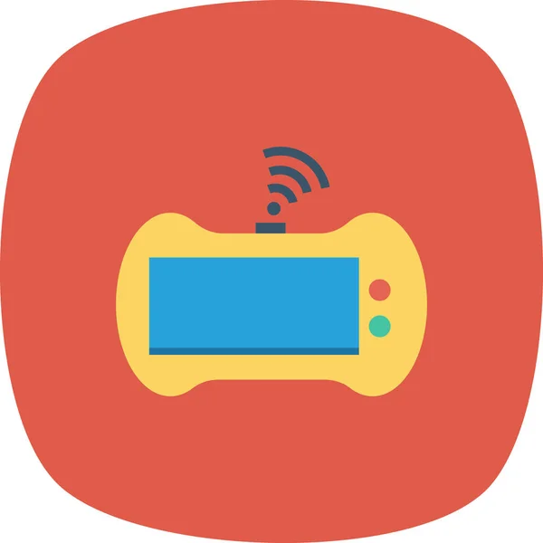 Juego Azar Icono Juegos Estilo Plano — Vector de stock