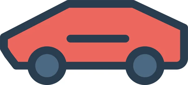 Auto Auto Racen Pictogram Gevulde Outline Stijl — Stockvector