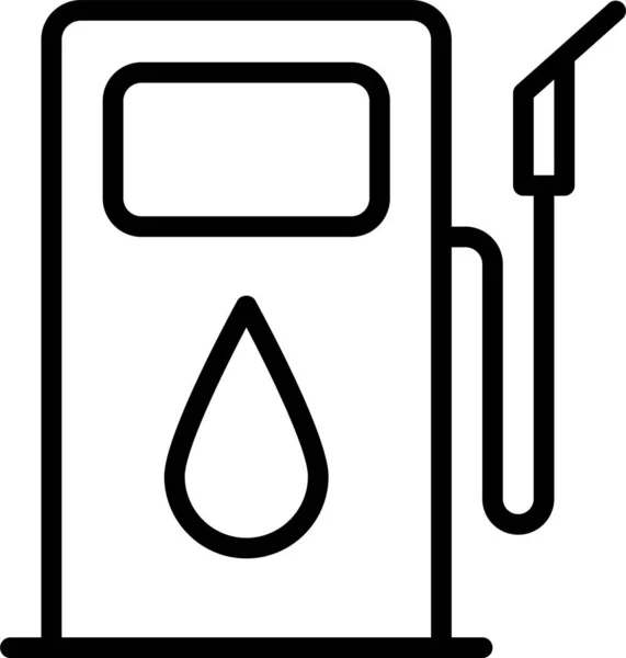 燃油喷油图标 轮廓式 — 图库矢量图片