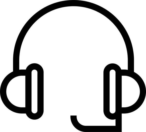 Auriculares Sonido Auriculares Icono — Vector de stock