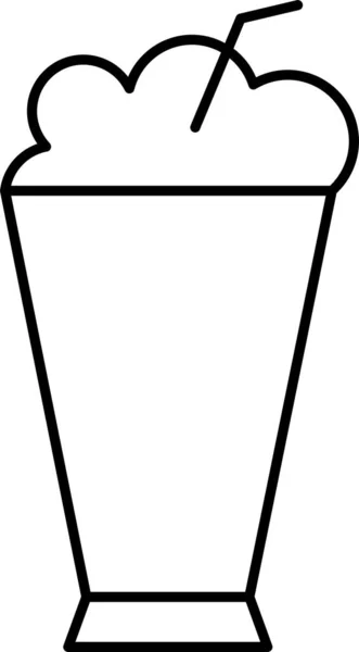 Иконка Стеклянным Льдом Стиле Outline — стоковый вектор