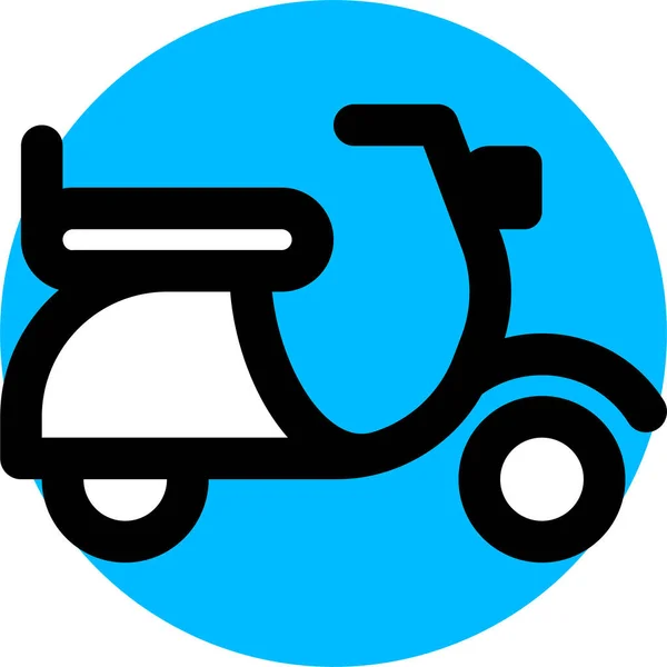 Motorsiklet Scooter Taşıma Simgesi — Stok Vektör