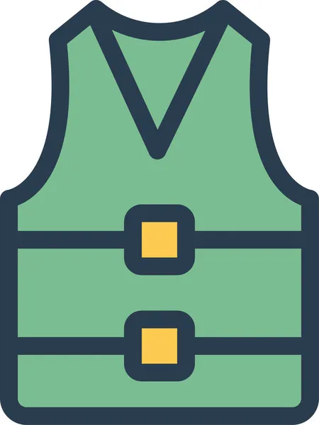 Значок Пиджака Капюшоном Стиле Заполненного Контура — стоковый вектор