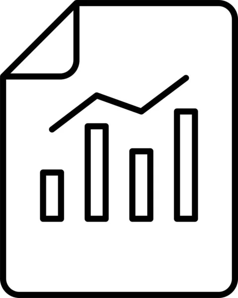 Informe Hoja Icono Archivo — Archivo Imágenes Vectoriales