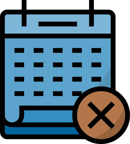 Calendar Date Holiday Icon — Stock Vector