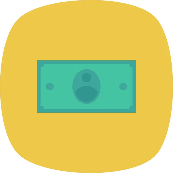 现金现金盒现金货币图标为扁平风格 — 图库矢量图片