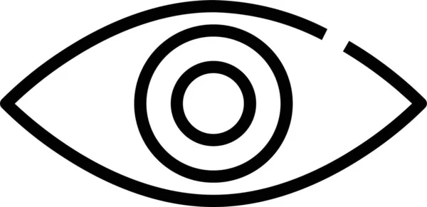 Augen Make Symbol Outline Stil — Stockvektor