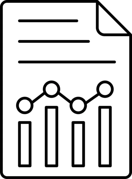 Symbol Für Den Analytischen Dateibericht — Stockvektor