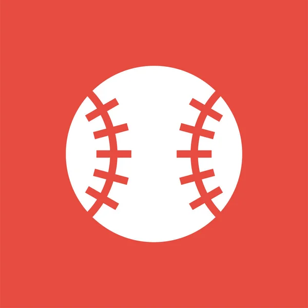 Ikona Baseballu Stylu Odznaki — Wektor stockowy