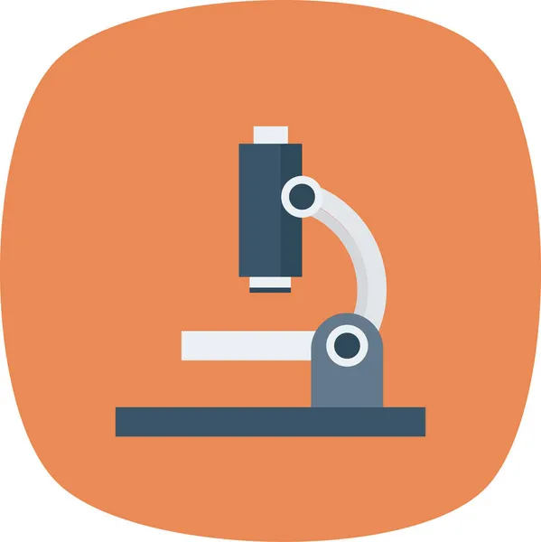 Лабораторний Мікроскоп Дослідницький Ікона Стилі Flat — стоковий вектор