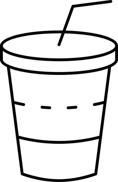 Jugo Vaso Bebida Icono — Vector de stock