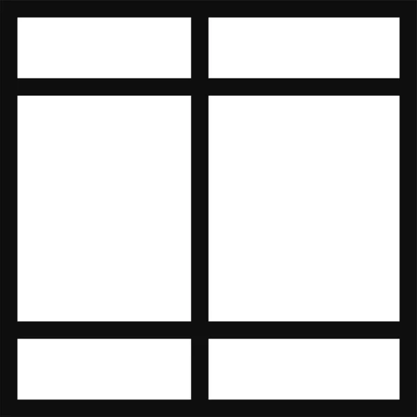 Иконка Оформления Интерфейса Стиле Outline — стоковый вектор
