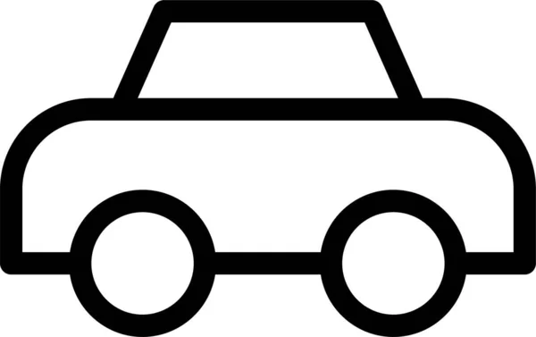 Αυτοκίνητο Αυτοκίνητο Μεταφορά Εικονίδιο Στυλ Περίγραμμα — Διανυσματικό Αρχείο