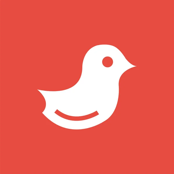 Vogel Taube Einladungssymbol Abzeichen Stil — Stockvektor